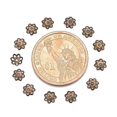 Iron Bead Caps IFIN-R197-AB-1