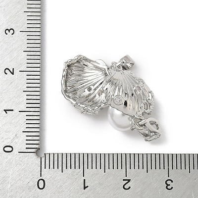 Brass Micro Pave Cubic Zirconia Pendants KK-I371-25P-1