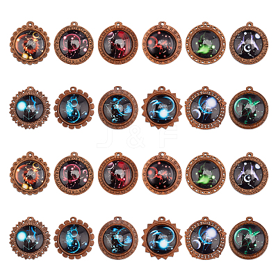 Glass Pendants WOOD-NB0001-63A-1
