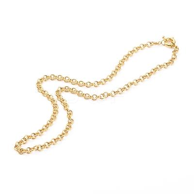 304 Stainless Steel Rolo Chain Necklaces NJEW-JN03411-1