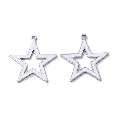 304 Stainless Steel Pendants STAS-C083-15P-02-1