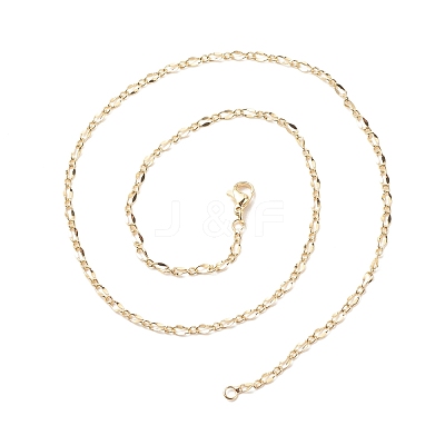 Brass Figaro Chains Necklace for Women NJEW-P265-20G-1