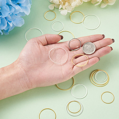 Brass Linking Rings KK-YS0001-03-1