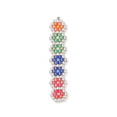 Handmade Loom Pattern MIYUKI Seed Beads PALLOY-MZ00047-02-1