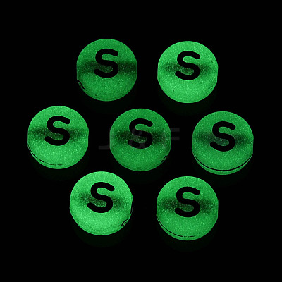 Luminous Frosted Acrylic Beads FACR-T008-02S-1