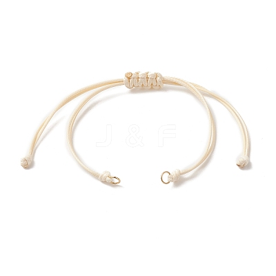 Braided Waxed Polyester Cord AJEW-JB01153-03-1