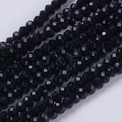Opaque Solid Color Glass Bead Strands LS-GLAA-F076-A14-1