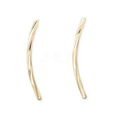 Rack Plating Brass Tube Beads KK-L155-42G-1