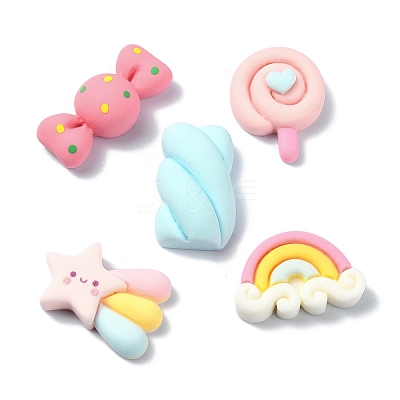 Dessert Theme Opaque Resin Decoden Cabochons RESI-G088-03-1