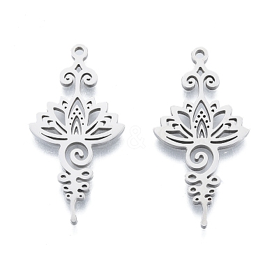 Non-Tarnish 201 Stainless Steel Pendant X-STAS-B027-16P-1