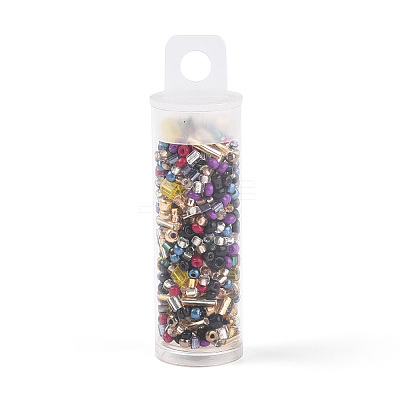 7 Bottles DIY Glass Seed Beads Sets DIY-N006-02F-1