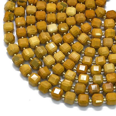 Natural Yellow Mookaite Beads Strands G-K389-A45-01-1