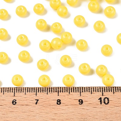 Opaque Baking Paint Glass Beads DGLA-T004-02E-1