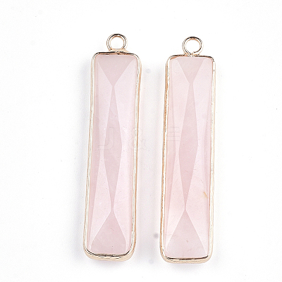 Natural Rose Quartz Pendants X-G-S344-23F-1