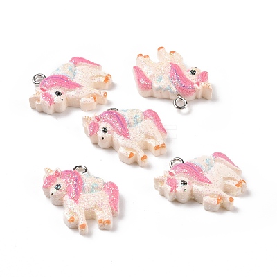 Opaque Resin Pendants RESI-J023-14C-1