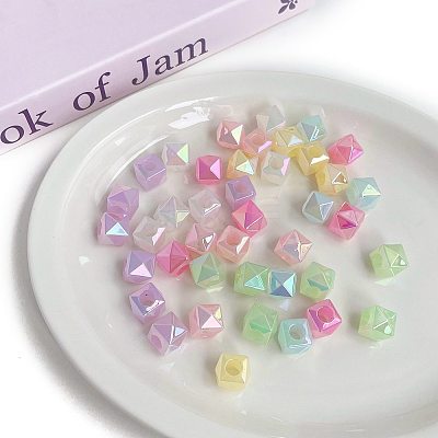 Opaque Acrylic Beads OACR-F010-26-1