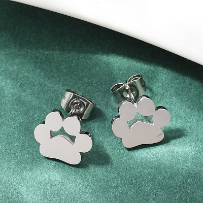 Tarnish Resistant 304 Stainless Steel Stud Earrings X-EJEW-E254-01P-1