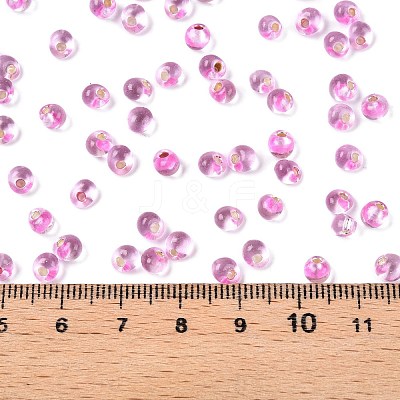 6/0 Baking Paint Transparent Fringe Glass Seed Beads X1-SEED-N006-06G-1