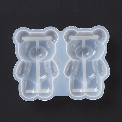 DIY Bear Display Decoration Silicone Molds X-DIY-P068-01-1