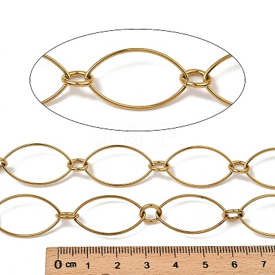 304 Stainless Steel Oval Link Chains CHS-C014-14G-1