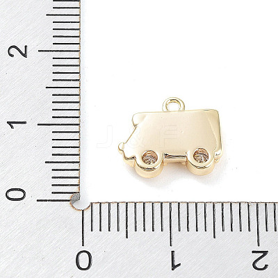 Brass Micro Pave Cubic Zirconia Pendants LS-KK-K276-05G-1