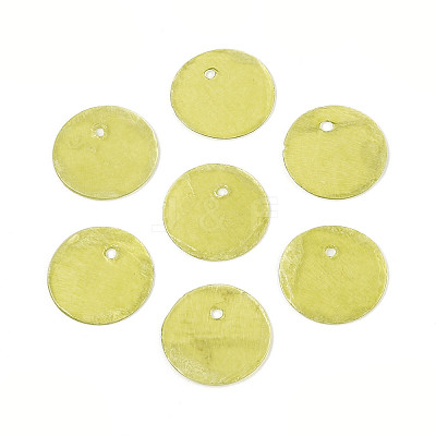 Spray Painted Natural Capiz Shell Disc Charms BSHE-T014-02C-1