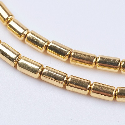 Electroplate Non-magnetic Synthetic Hematite Beads Strands G-F553-03A-G-1