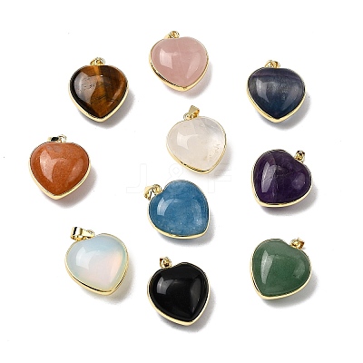 Natural & Synthetic Mixed Gemstone Pendants G-B149-10G-1