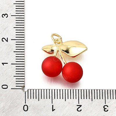 Spray Painted Brass Pendants KK-G529-08G-1