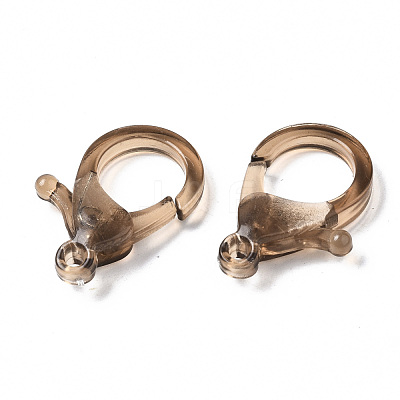 Transparent Acrylic Lobster CLaw Clasps X-TACR-T023-01A-1