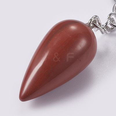 Natural Red Jasper Keychain KEYC-P041-B06-1
