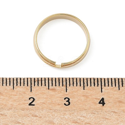 Adjustable Brass Finger Rings Components KK-K414-09G-1