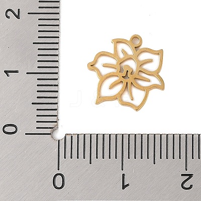 304 Stainless Steel Pendants STAS-S139-06G-10-1
