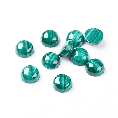 Natural Malachite Cabochons X-G-E557-06B-1