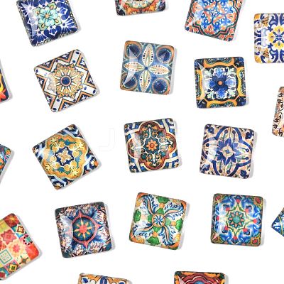20Pcs Glass Cabochons GLAA-FS0002-57-1