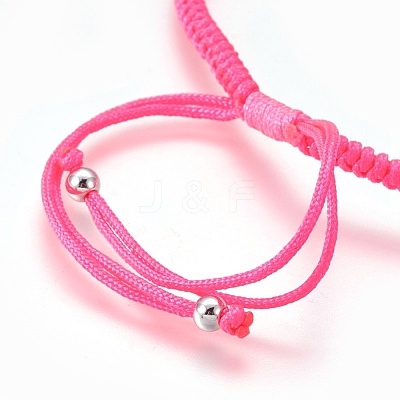 Nylon Cord Braided Bead Bracelets Making BJEW-F360-FP11-1
