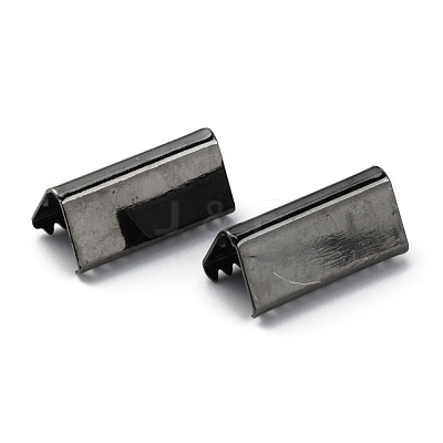 Brass Ribbon Crimp Ends KK-WH0046-34B-B-1