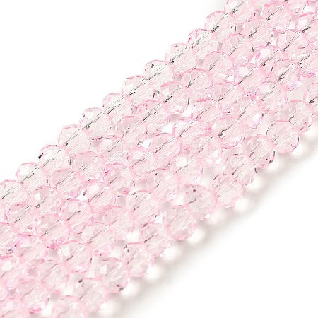 Transparent Baking Paint Glass Beads Strands DGLA-A034-T4mm-D04-1