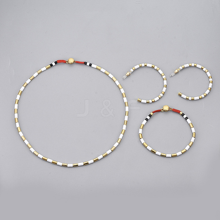 (Jewelry Parties Factory Sale)Spray Painted Alloy Jeweley Sets SJEW-S044-01C-1