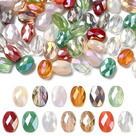 60Pcs 3 Colors Electroplate Glass Beads EGLA-YW0005-47-1