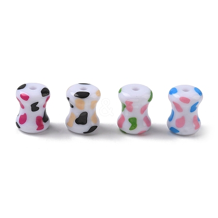 Printed Opaque Acylic Beads AC-CBAE004-08-1