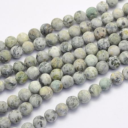 Natural Crazy Agate Beads Strands X-G-G707-8mm-B12-1