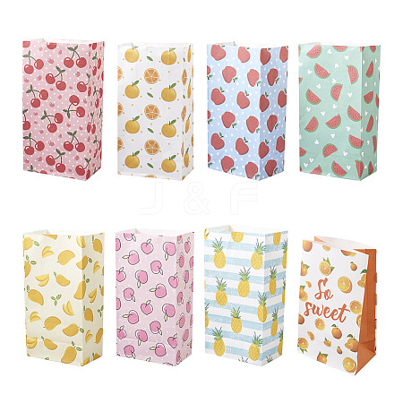 Magibeads 24Pcs 8 Style Paper Gift Bags CARB-MB0001-03-1