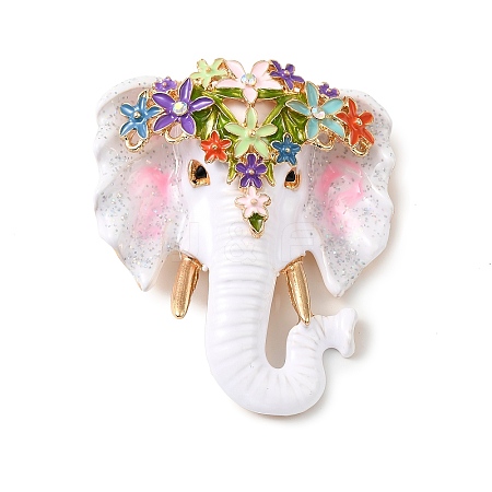 Retro Alloy Enamel Brooch JEWB-K018-29KCG-1
