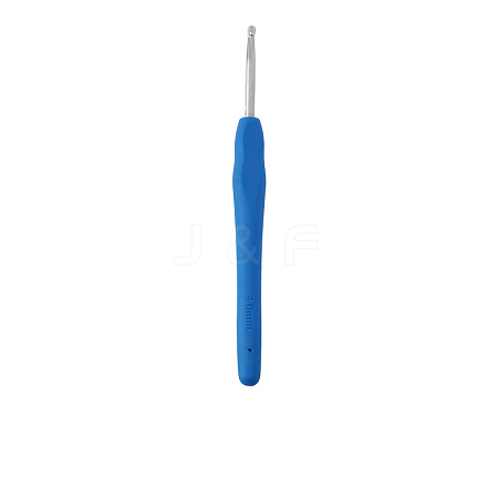 TPR Handle Aluminum Crochet Hook Needles TOOL-K016-05E-1