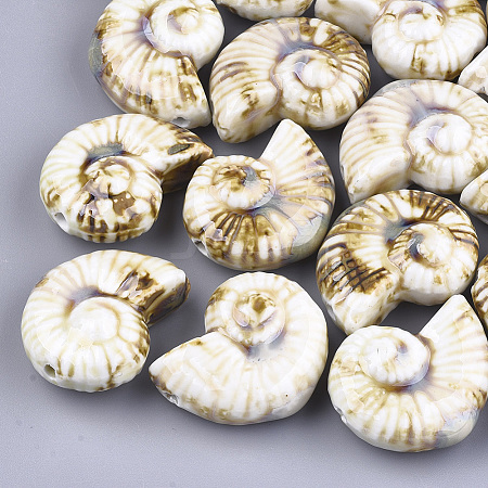 Handmade Porcelain Beads X-PORC-S498-32F-1