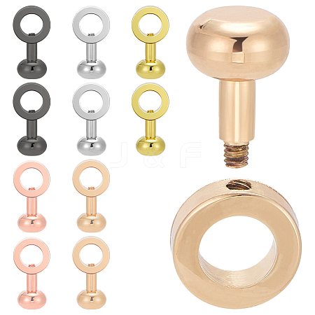 10Pcs 5 Colors Brass Clasps FIND-AR0006-61-1