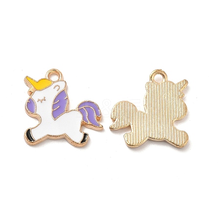 Alloy Enamel Pendants ENAM-M052-07G-C-1