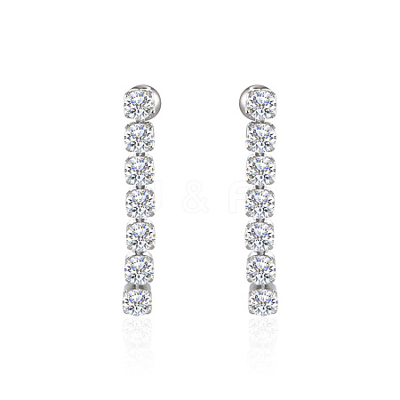 Sparkling diamond stud earrings for women WK5869-1