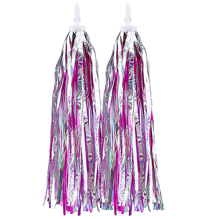 Kids Plastic Tassel Ribbon AJEW-CN0006-63B-1